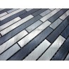 credence cuisine aluminium mosaique douche aluminium cm-blend-gris