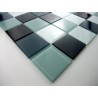Mosaique carrelage verre 1 plaque NOIR 48
