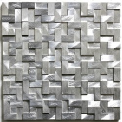 mosaico aluminio muro Sekret