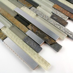 mosaïque mur salle de bain cuisine RIVOLI