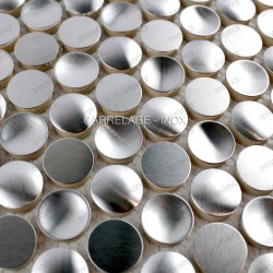 mosaico acero inoxidable cocina ducha cm-round 20