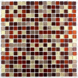 mosaico ducha vidrio mosaic baño frente cocina gloss prune