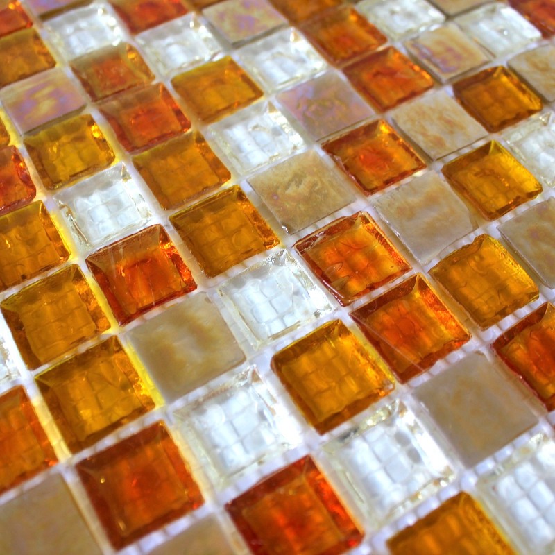 mosaico de vidrio frente de cocina bano CRYSTAL GRIS