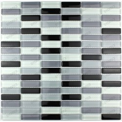 modelo de vidrio de mosaico de la pared de cocina de 1m 1m-rectnoir
