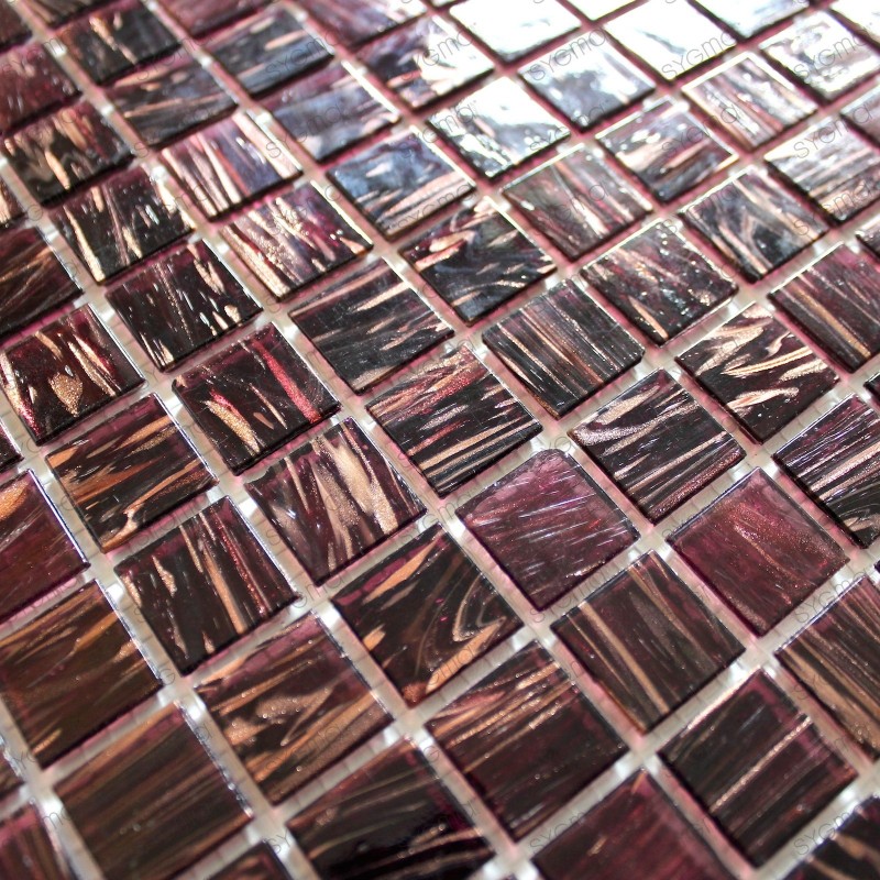 Vidrio de mosaico baño 1m-vitromagenta