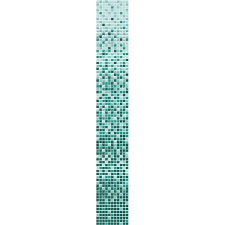 Gradient color VITA green glass mosaic