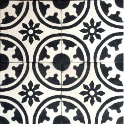 Cement tiles 1sqm model palma-noir