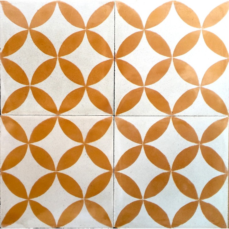 Cement tiles 1sqm model sampa-orange