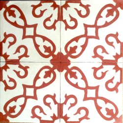 Cement tiles 1sqm model bess-rouge