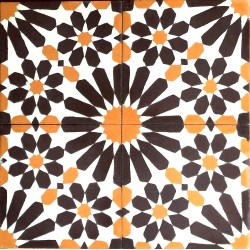 Cement tiles 1sqm model anso-fauve