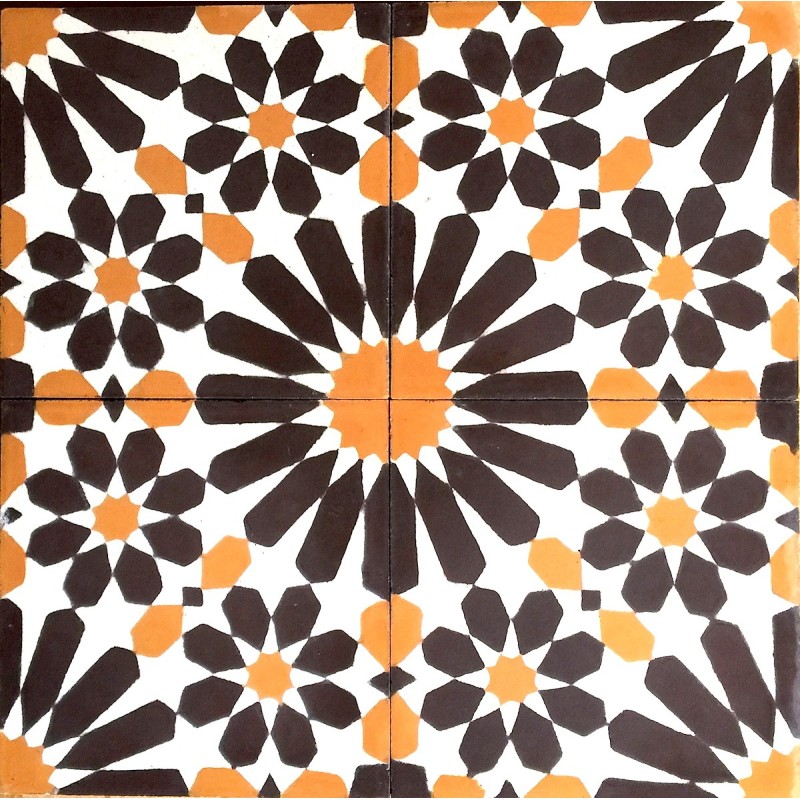 Cement tiles 1sqm model anso-fauve