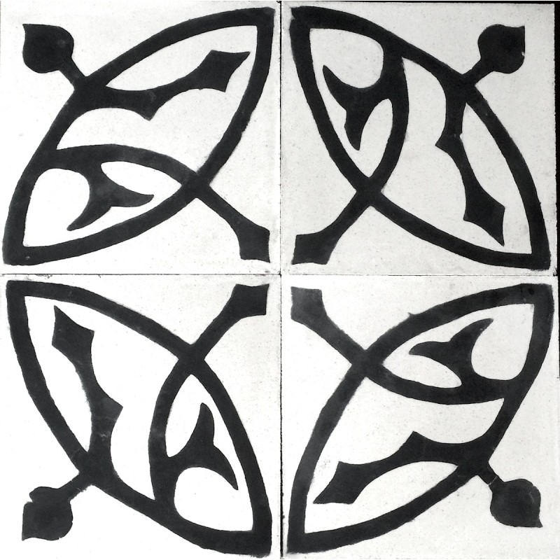 Cement tiles 1sqm model sedra-blanc