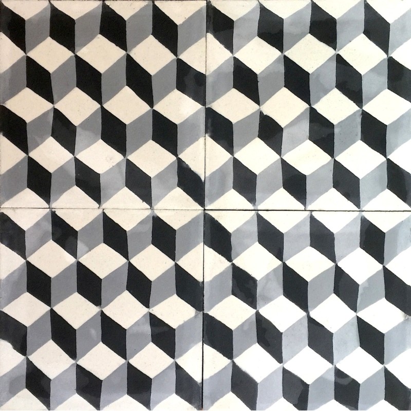 Cement tiles 1sqm model cask