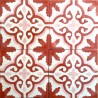 Cement tiles 1sqm model flore-rouge