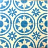 Cement tiles 1sqm model palma-bleu