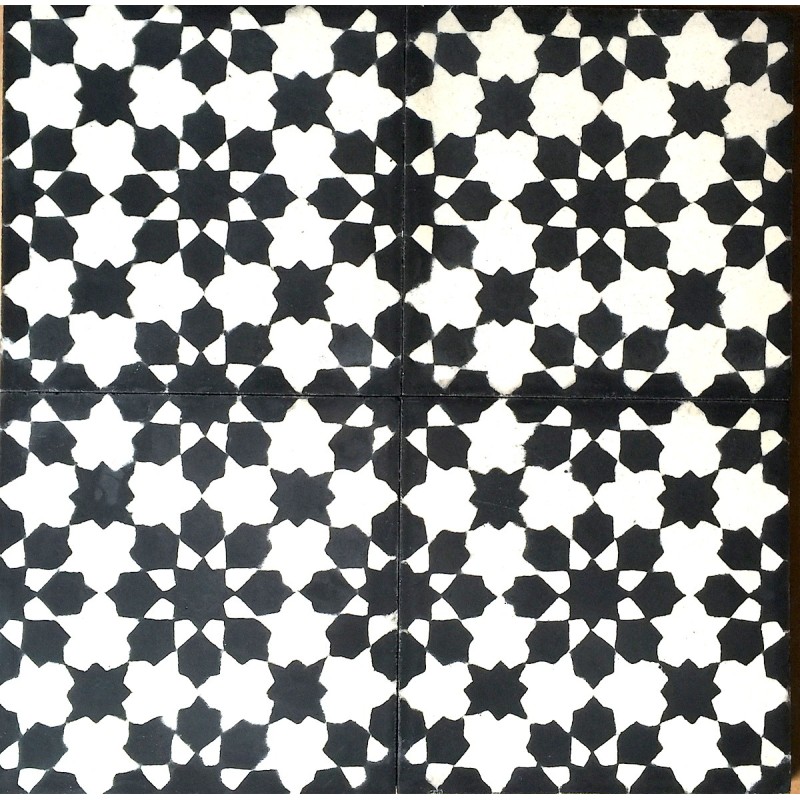 Cement tiles 1sqm model prisma-noir