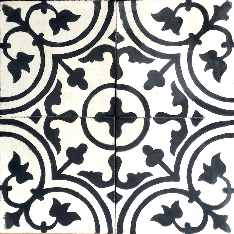 Cement tiles 1sqm model lys-noir