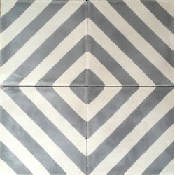 carreaux ciment 1m2  modele chevron-gris