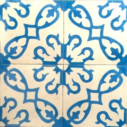 carreaux ciment 1m2  modele bess-bleu