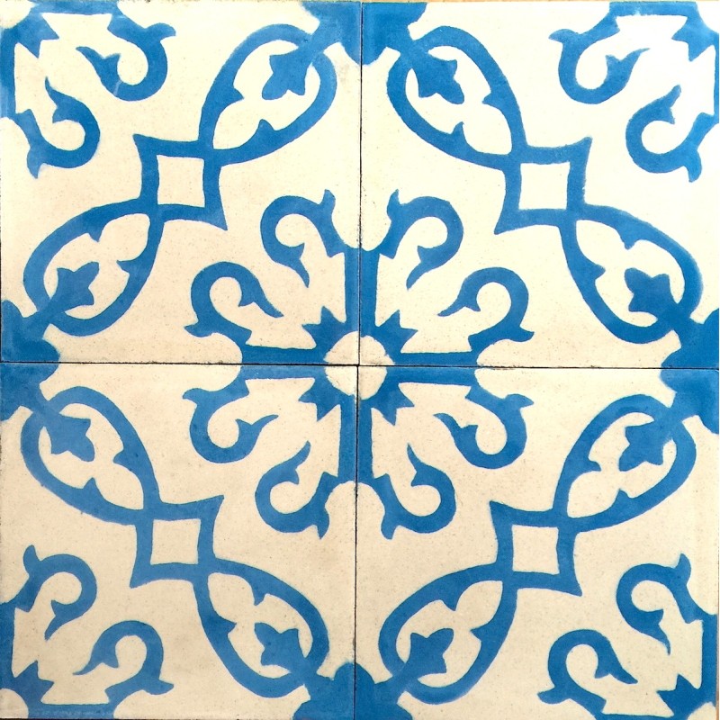 Cement tiles 1sqm model bess-bleu