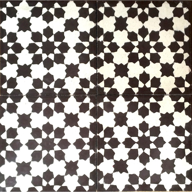 Cement tiles 1sqm model prisma-marron