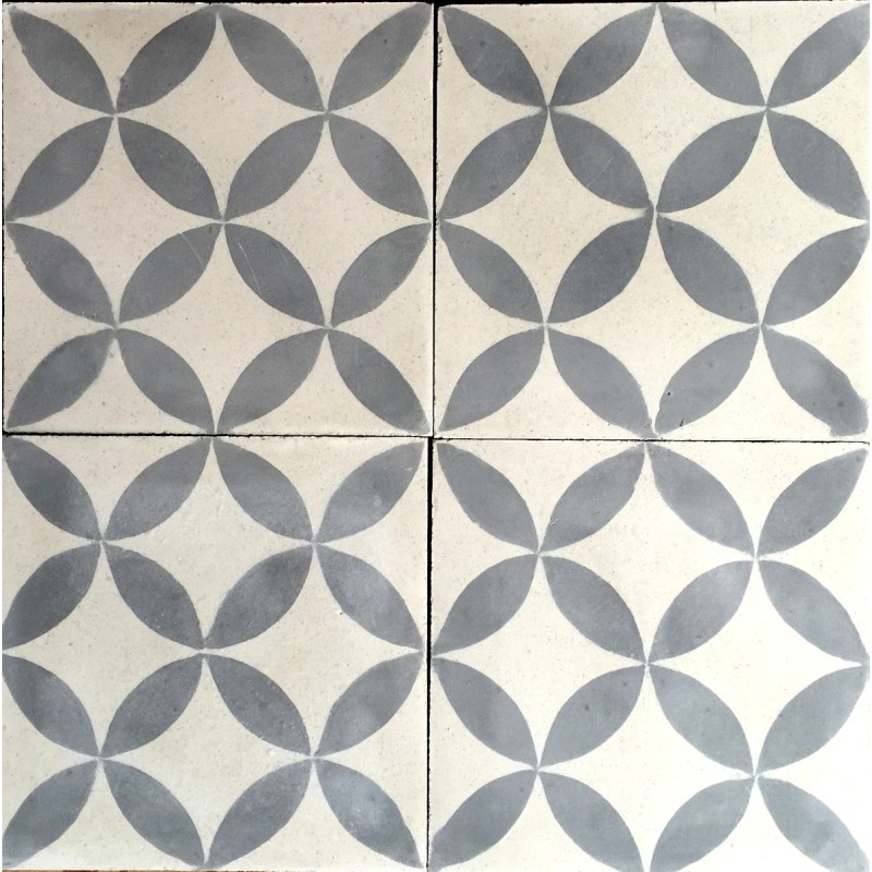 1m2 carreaux ciment modele sampa-gris