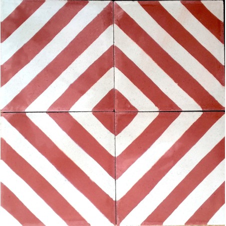 Cement tiles 1sqm model chevron-rouge