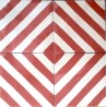 Cement tiles 1sqm model chevron-rouge