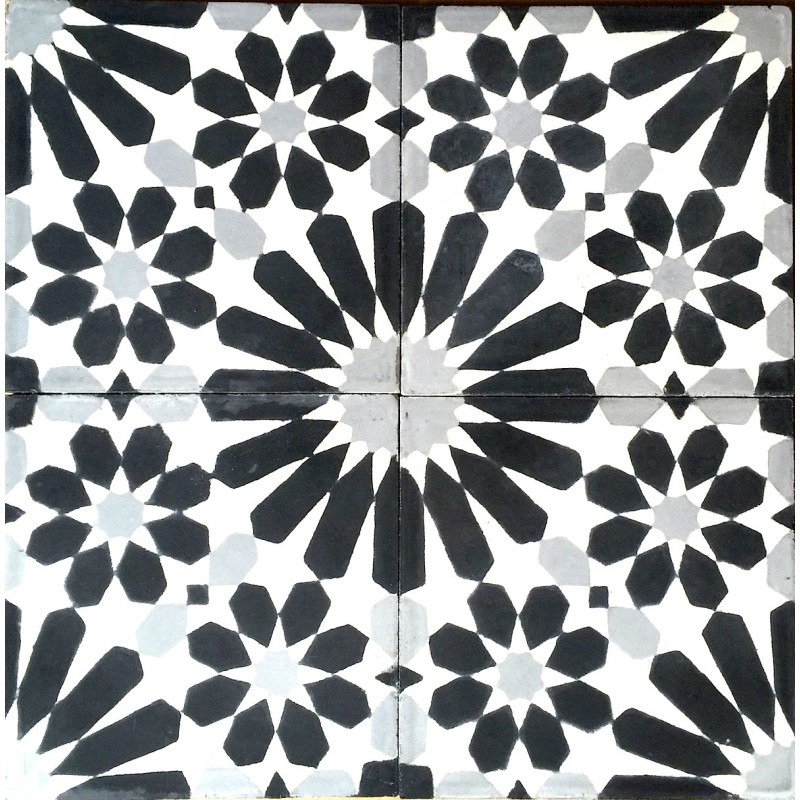 Cement tiles 1sqm model anso-noir