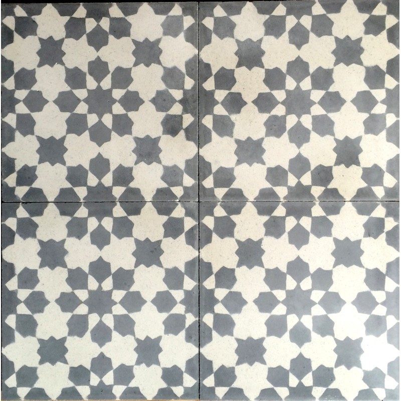 Cement tiles 1sqm model prisma-gris