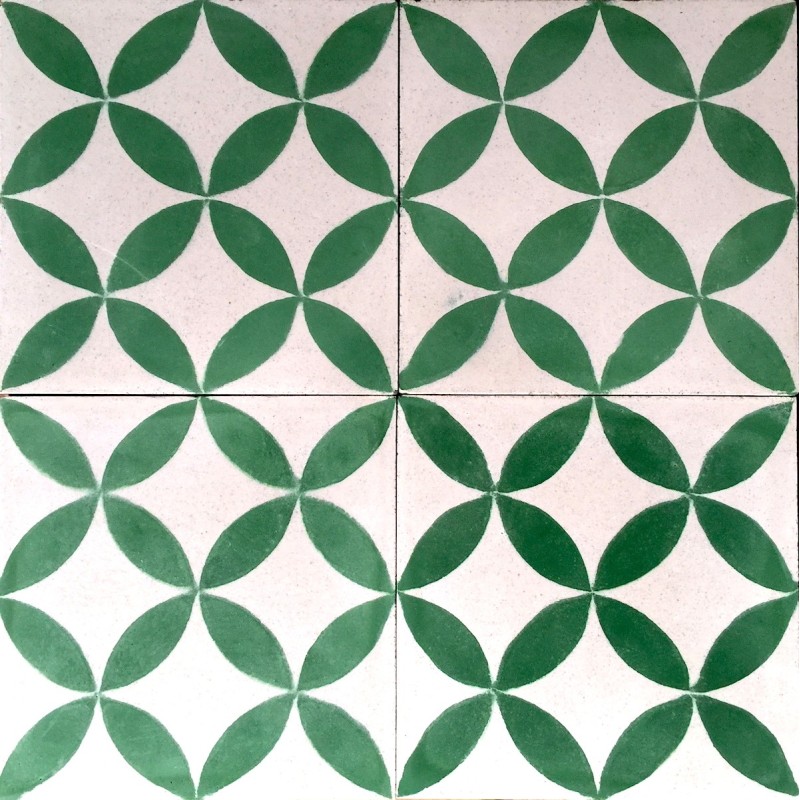 Cement tiles 1sqm model sampa-vert