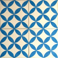 carreaux de ciment 1m2 modele sampa-bleu