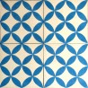 Cement tiles 1sqm model sampa-bleu