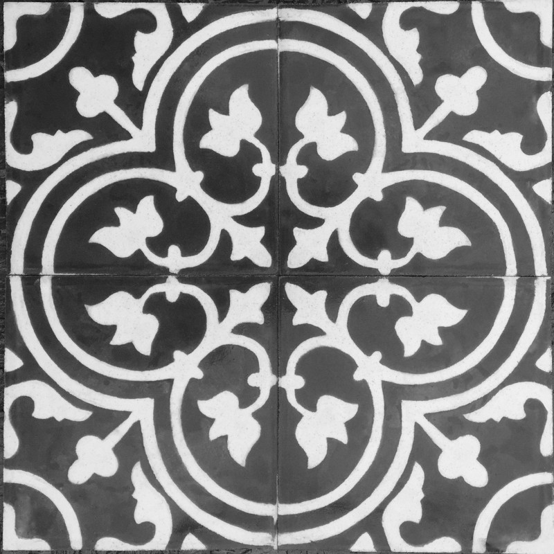 Cement tiles 1sqm model lys-blanc