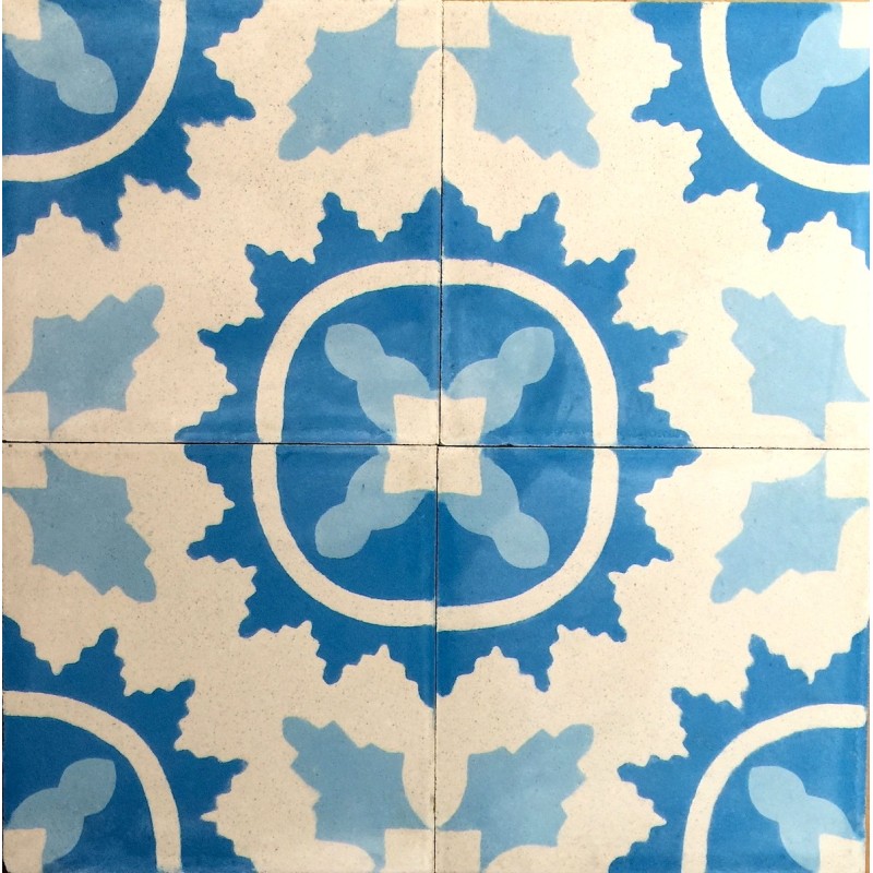 Cement tiles 1sqm model ferret-bleu