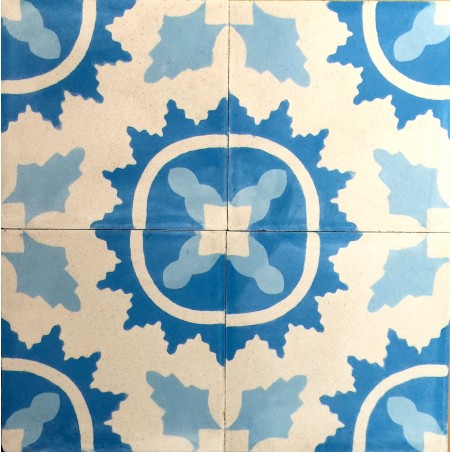 Cement tiles 1sqm model ferret-bleu