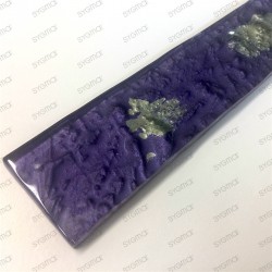tiles in metallic glass splashback kitchen lupo violet