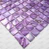 azulejo de mosaico de perlas perlas de baño 1m2 odyssee-violet