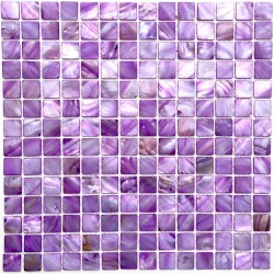 azulejo de mosaico de perlas perlas de baño 1m2 odyssee-violet