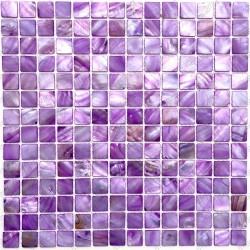 mosaic of Pearl tile shower bath Pearl 1 sqm odyssee-violet