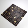 Glass mosaic floor and wall goldline-vog