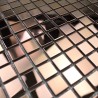 Stainless steel splash back size copper shower mosaic model FUSION CUIVRE