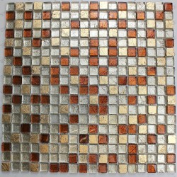Mosaico de vidrio y piedra para cuarto de baño Otika