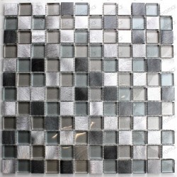 Aluminium and glass mosaic kitchen and bathroom HEHO