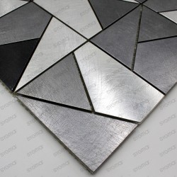 Tile mosaic stainless steel backsplash sierra