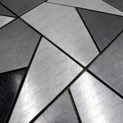 Tile mosaic stainless steel backsplash sierra