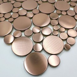Stainless steel mosaic kitchen and bathroom Focus Cuivre