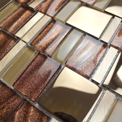 1sqm Glass mosaic aluminium...