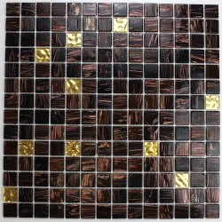 Glass mosaic floor and wall goldline-vog