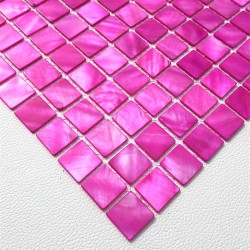 azulejo de mosaico de perlas perlas de baño 1m Nacarat Rose